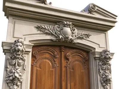 Front Entrance Home Classic Design 4 3D model