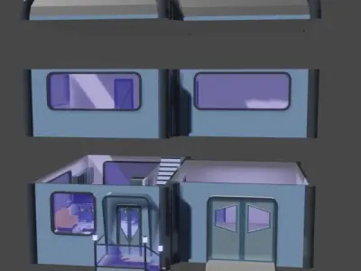 Futuristic Home 3D model