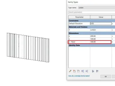curtain door with vertical bars Free 3D model