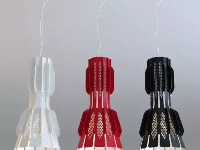 Fabbian F22 Clove Chandeliers 3D model