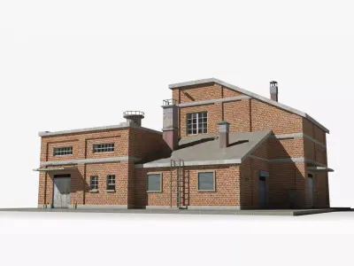 Factory xx31 Low-poly 3D model