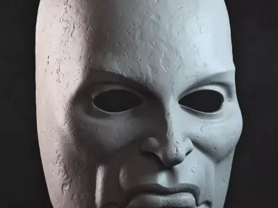 Necromonger single face mask 3D print model