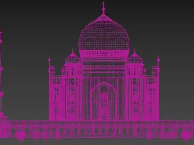 ThajMahal taj mahal Low-poly 3D model