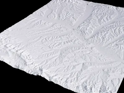 Xining China City Landscape 3D Model 3D model