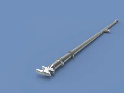 Container door lock Free 3D model