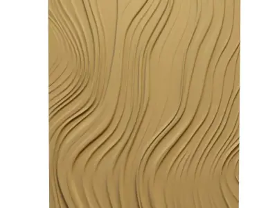 Modern Wave Decorative Relief Wall Decor Set STL Mural CNC 403 3D model