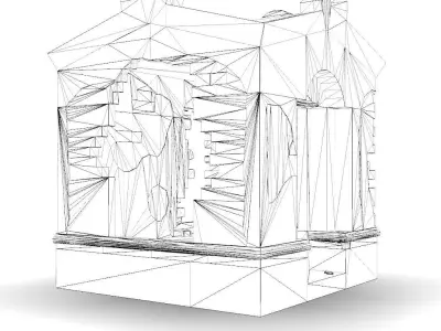 Crypt pack Low-poly 3D model