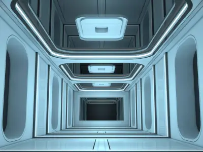 Sci Fi Interior 3D model