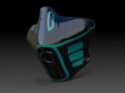 sci-fi face mask 3D print model