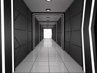 Hallway 3D model