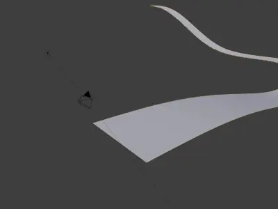 Tileable Gravel Driveway Low-poly 3D model