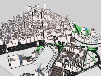 Barcelona City Spain 3D model