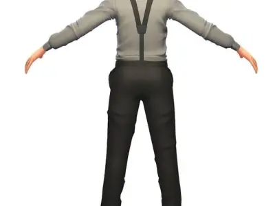 Cartoon High Poly Subdivision Avatar 006 3D Model Low-poly 3D model
