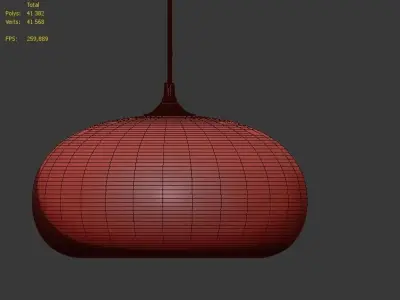 Hanging lamp 8 Loft Design 3D model