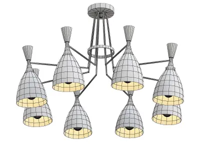 lumion light chandelier - gold 3D model