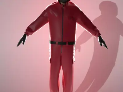 Squid Game Minion Low-poly 3D model