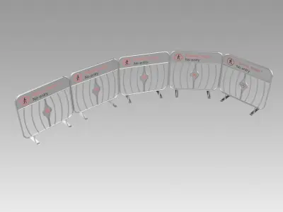 Fencing in the Moscow metro 3D model