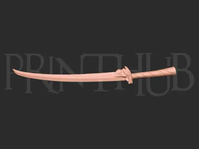 Onimusha Raizan Level 1 sword for cosplay 3D print model