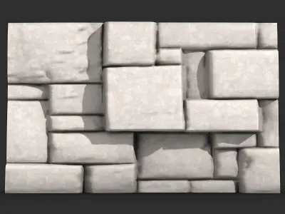 Stone Wall Architectural Detail 3D print model purchase