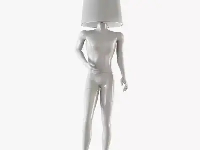 Male Mannequin Lamp 51 3D model