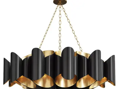 Hudson Valley Banks Chandelier Low-poly 3D model