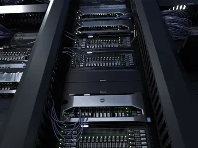  Data Server and Network Rack 