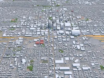 Phoenix Downtown Arizona USA Low-poly 3D model