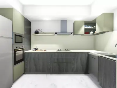 kitchen set design veta 3D model