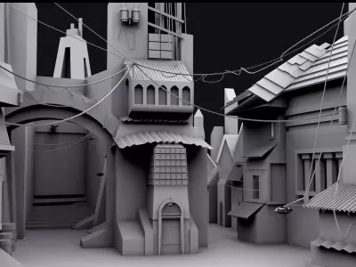 Old Town 3D model