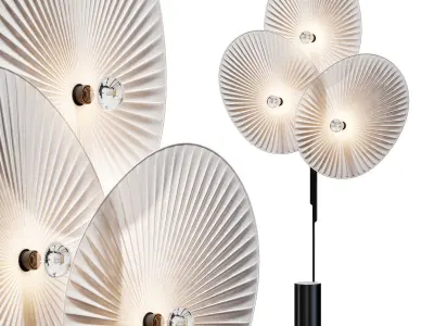 roche bobois unfold floor lamp 3D model
