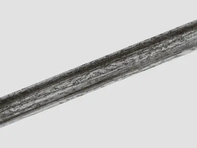 frozen street - lowpoly and 20 meter Low-poly 3D model