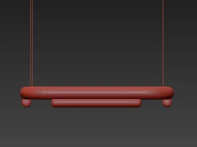 PIPELINE pipe with two holes in it 3D model