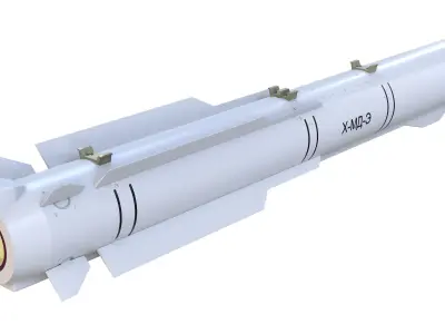 Kh-MD-E short-range cruise missile 3D model