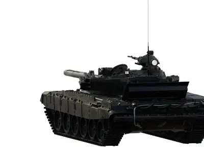  Detailed Tank T-72 3D model