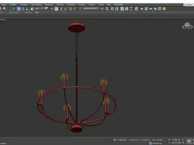 GREYSON BOWL CHANDELIER Low-poly 3D model