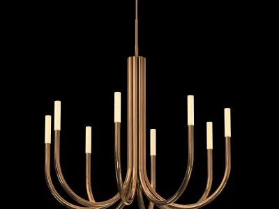 ROUSSEAU ROUND CHANDELIER 38 3D model