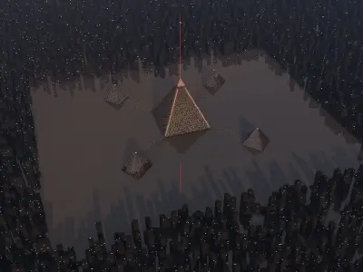 Pyramid alien 3D model