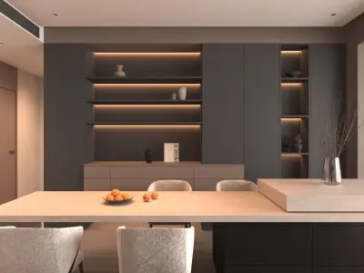 Living room 3D model 143