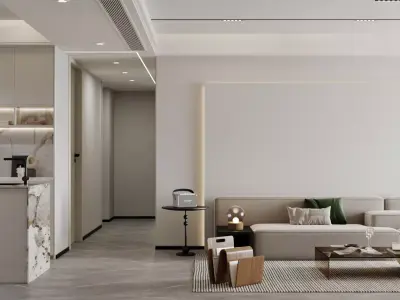 apartment interior scenes     3D model order
