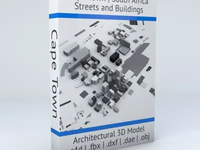 Cape Town Streets and Buildings 3D model