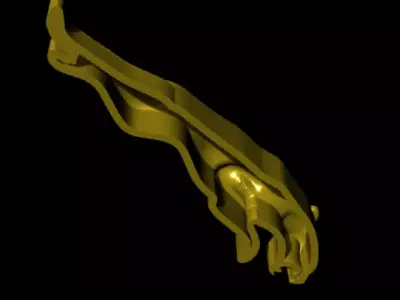 Panther Pendant 3D Model Luxury Jewelry Ready Design 3D print model