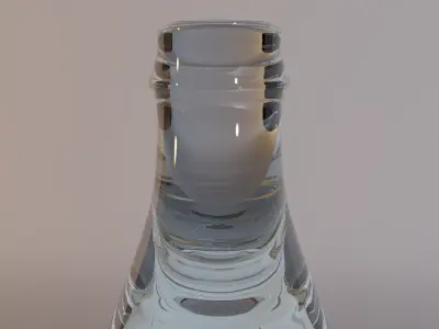 Glass bottle Free low-poly 3D model