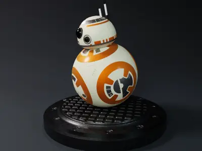 BB8 From Star Wars Statue 3D print model