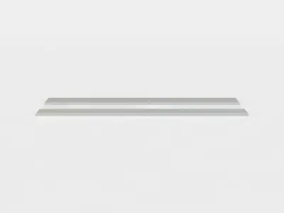 Road fragment Low-poly 3D model