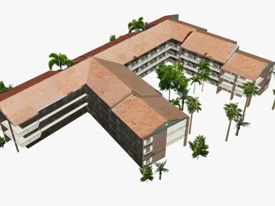 3642 Main Beach Parade Low-poly 3D model