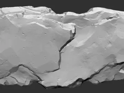 3D Mountain rock Zbrush sculpt 3D model