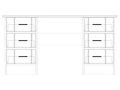 Office Table 3D model