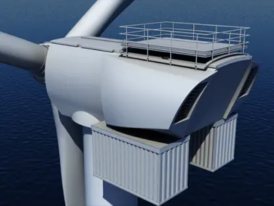 Wind Turbine Offshore 3D model