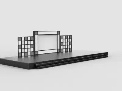 stage led screen 3D model