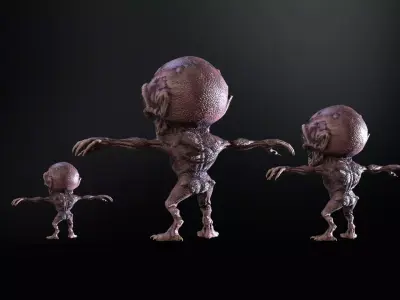 Minimonster2Pack1 Low-poly 3D model